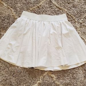 White tennis skirt